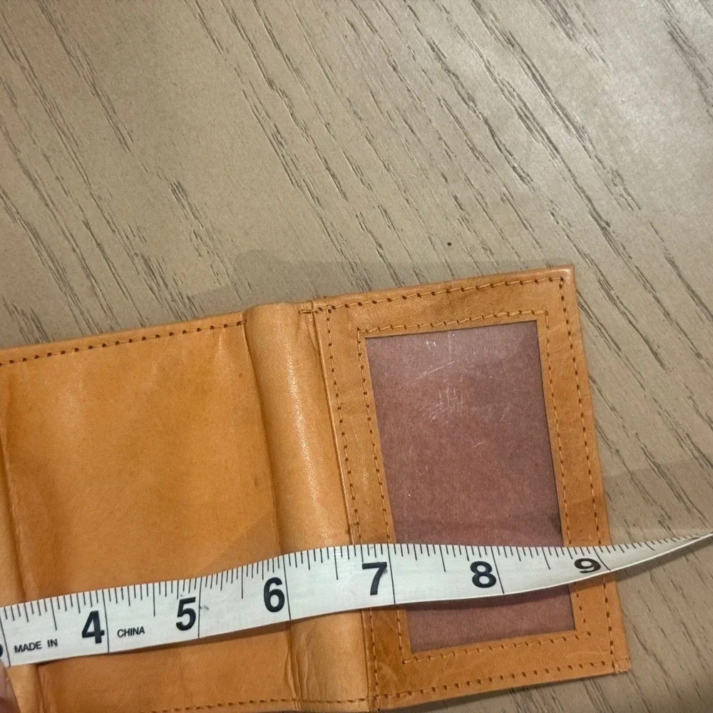 Tan‎ Leather Men's Leather Cowhide Leather Wallet